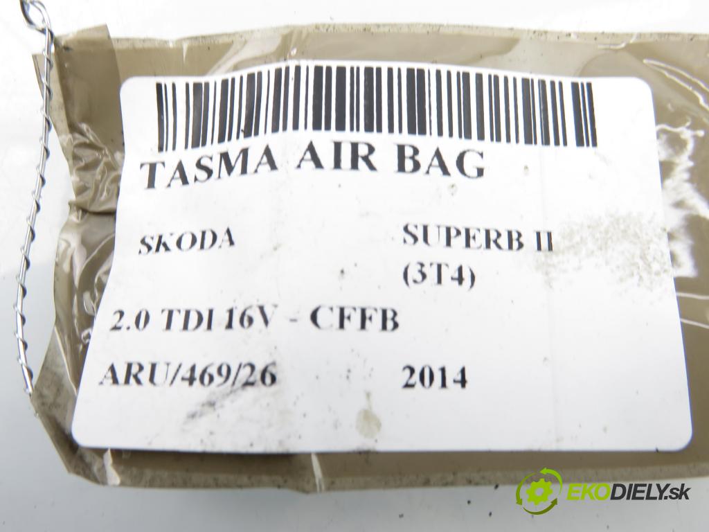 SKODA SUPERB II (3T4) SEDAN 2014 103,00 2.0 TDI 16V - CFFB 1968,00 PÁSKA: air BAG 5K0953569AE