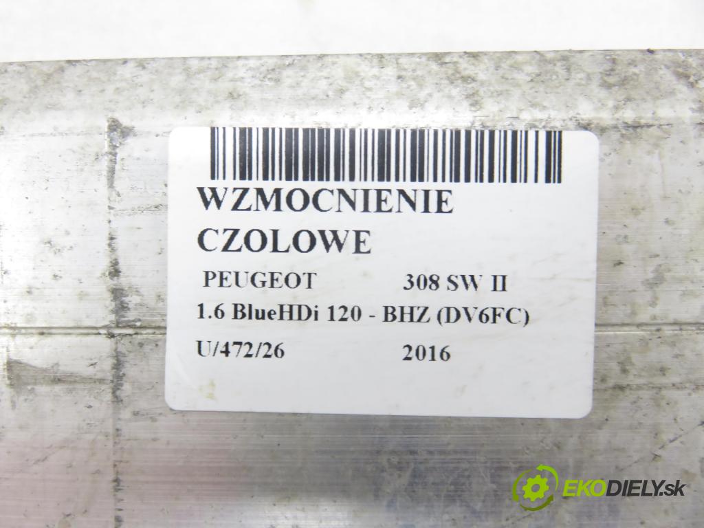 PEUGEOT 308 SW II KOMBI 2016 88,00 1.6 BlueHDi 120 - BHZ (DV6FC) 1560,00 výztuha PŘEDNÍ 9677364180