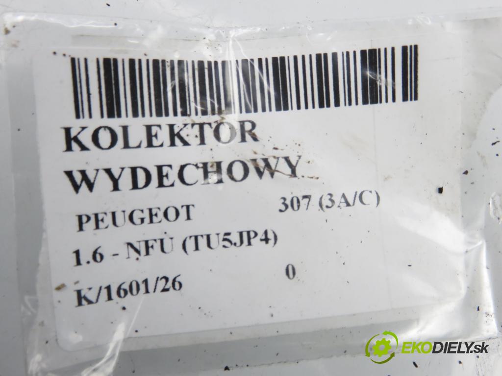 PEUGEOT 307 (3A/C) HB 2001 81,00 1.6 - NFU (TU5JP4) 1587,00 Potrubie VYČERPAT:  (Výfukové potrubie)