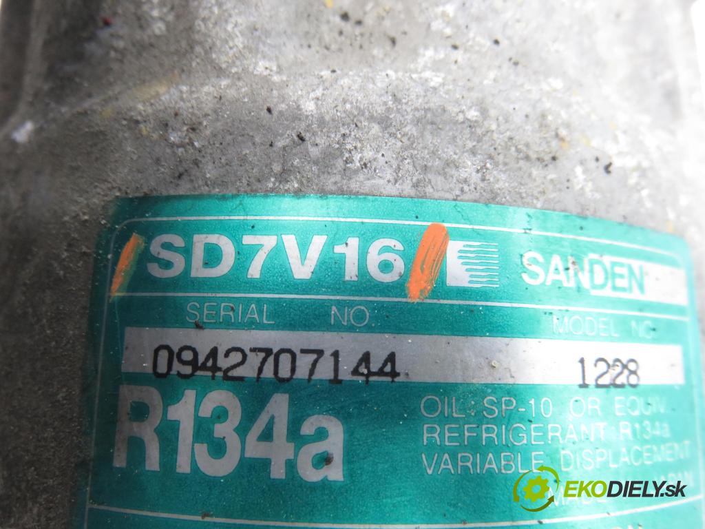 PEUGEOT 307 (3A/C) HB 2003 66,00 2.0 HDi 90 - RHY (DW10TD) 1997,00 KOMPRESOR: klimatizace SD7V16 (Kompresor klimatizace)