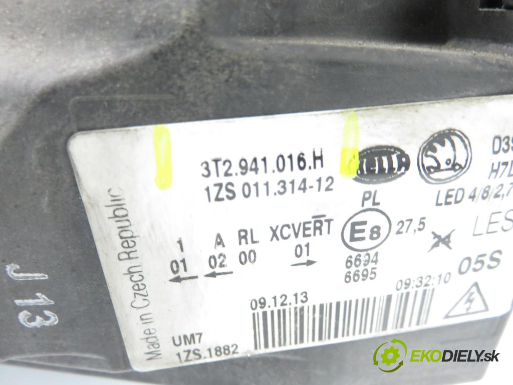 SKODA SUPERB II (3T4) SEDAN 2014 103,00 2.0 TDI 16V - CFFB 1968,00 svetla PŘEDNÍ: 3T2941015H ; 3T2941016H