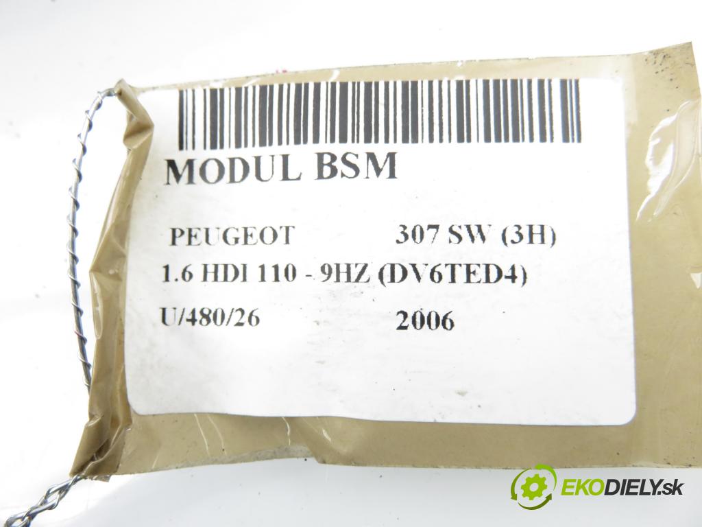 PEUGEOT 307 SW (3H) KOMBI 2006 80,00 1.6 HDI 110 - 9HZ (DV6TED4) 1560,00 MODUL BSM 9659741880