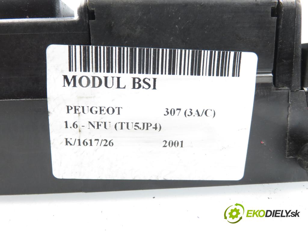 PEUGEOT 307 (3A/C) HB 2001 81,00 1.6 - NFU (TU5JP4) 1587,00 MODUL BSI 9636760580E ; 9644098380