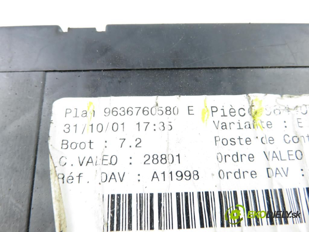 PEUGEOT 307 (3A/C) HB 2001 81,00 1.6 - NFU (TU5JP4) 1587,00 MODUL BSI 9636760580E ; 9644098380