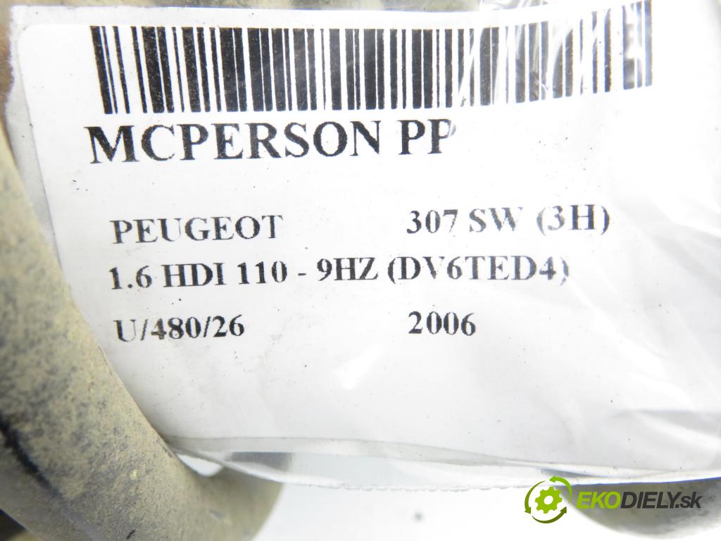 PEUGEOT 307 SW (3H) KOMBI 2006 80,00 1.6 HDI 110 - 9HZ (DV6TED4) 1560,00 MCPERSON PP AGP107MT