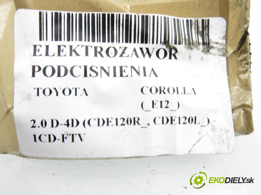 TOYOTA COROLLA (_E12_) HB 2003 66,00 2.0 D-4D 1995,00 ELEKTROVENTIL: VAKUUM: 2581927020 ; 1397000670
