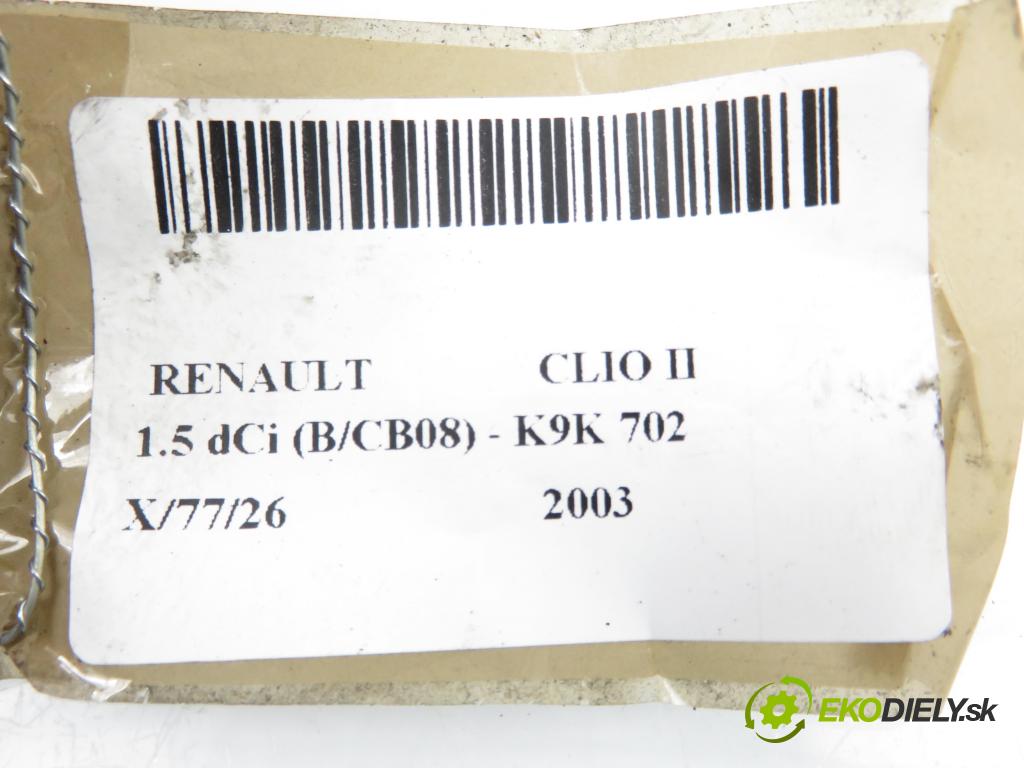 RENAULT CLIO II (BB_, CB_) HB 2003 60,00 1.5 dCi 82 - K9K 702 1461,00 PAKA/ŘAZENÍ/SADA: 61730002 ; 8200058674