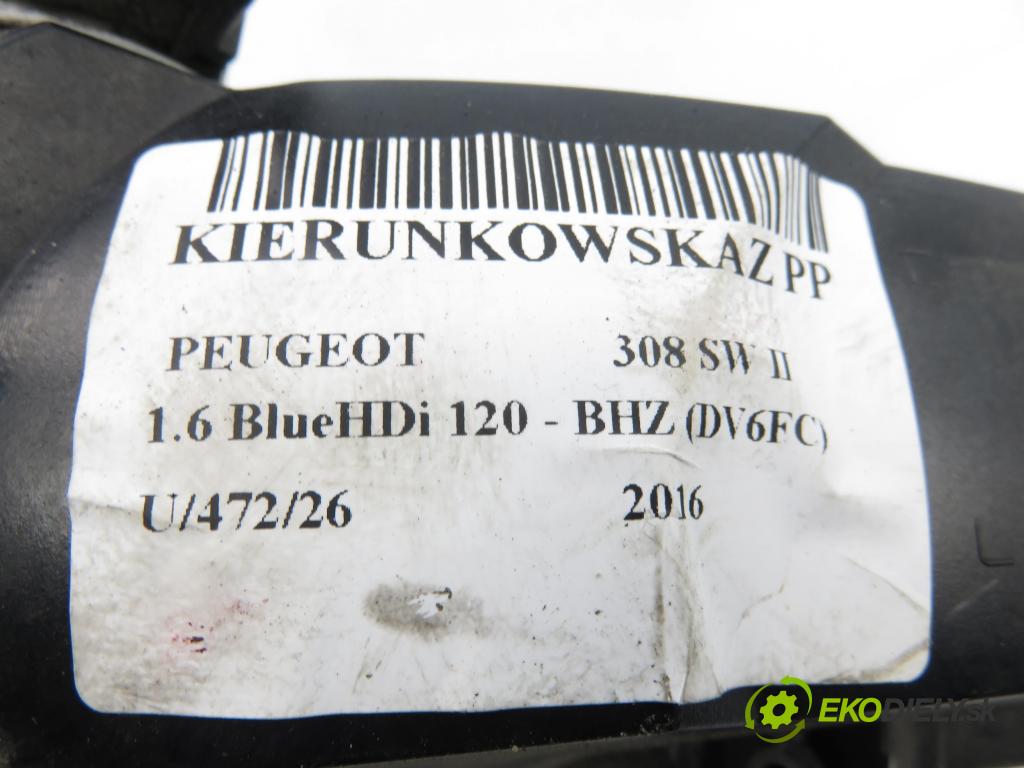 PEUGEOT 308 SW II KOMBI 2016 88,00 1.6 BlueHDi 120 - BHZ (DV6FC) 1560,00 směrovka PP 9678039280D