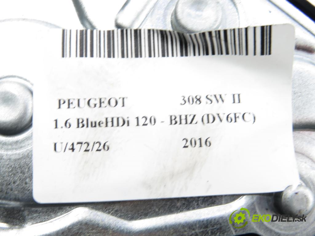 PEUGEOT 308 SW II KOMBI 2016 88,00 1.6 BlueHDi 120 - BHZ (DV6FC) 1560,00 motorek stěrače ZADNÍ: 0390208008 ; 9677680580