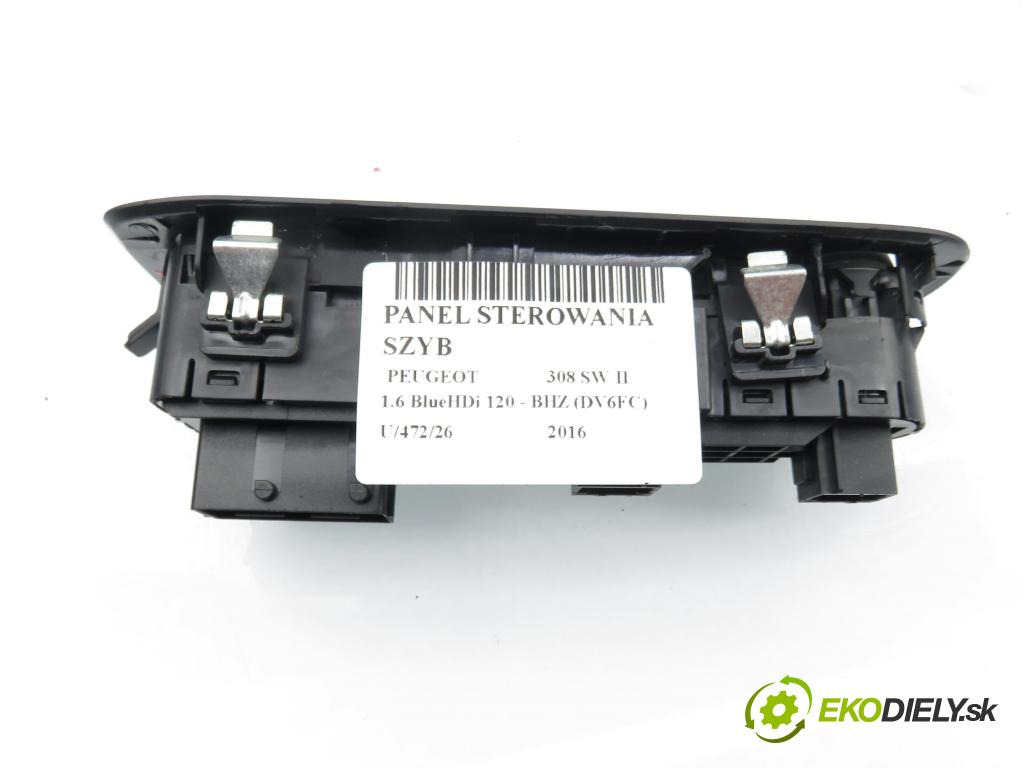 PEUGEOT 308 SW II KOMBI 2016 88,00 1.6 BlueHDi 120 - BHZ (DV6FC) 1560,00 Panel ovládaní oken 96788264ZD