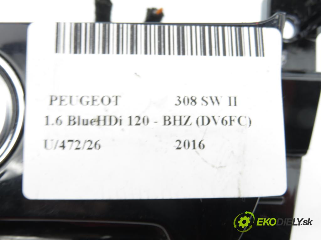 PEUGEOT 308 SW II KOMBI 2016 88,00 1.6 BlueHDi 120 - BHZ (DV6FC) 1560,00 vypínač Start brzdových světel motora 9804007480 ; 98088087XU