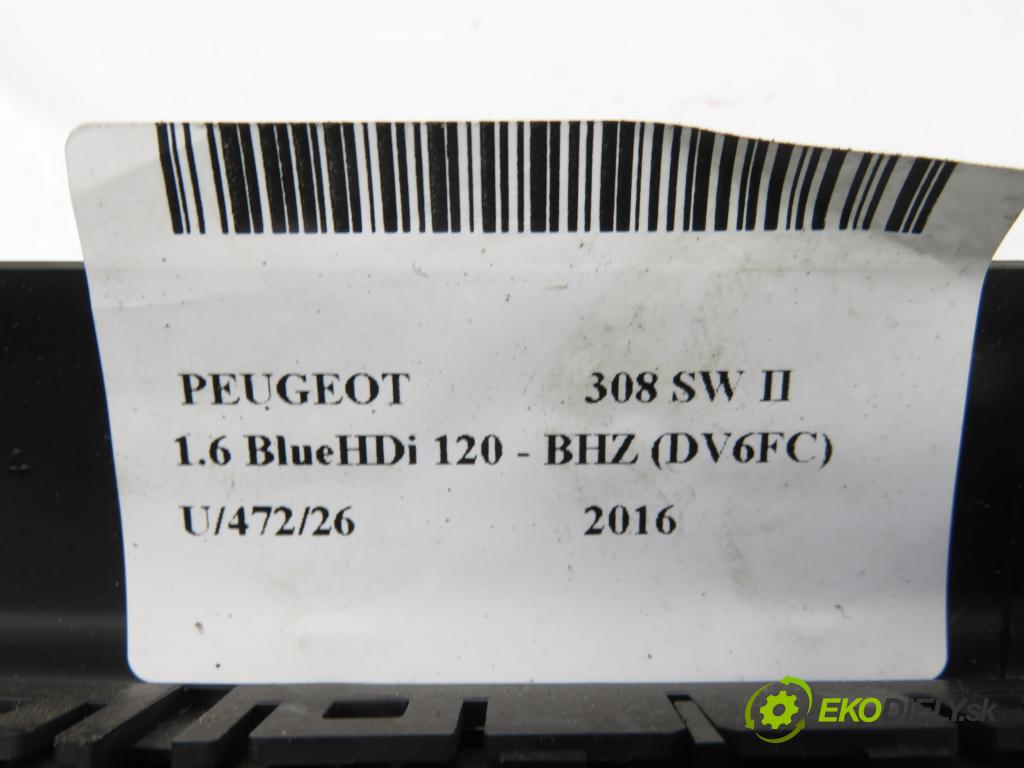 PEUGEOT 308 SW II KOMBI 2016 88,00 1.6 BlueHDi 120 - BHZ (DV6FC) 1560,00 vypínač / přepínač 9677944877