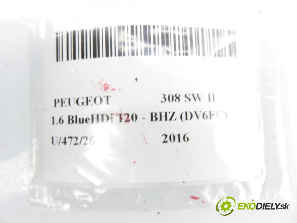 PEUGEOT 308 SW II KOMBI 2016 88,00 1.6 BlueHDi 120 - BHZ (DV6FC) 1560,00 snímač 9800210677F4 ; 0263023081