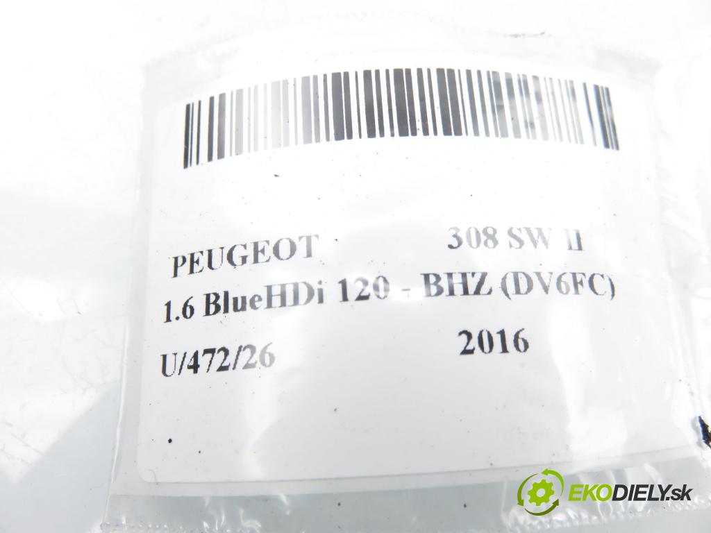PEUGEOT 308 SW II KOMBI 2016 88,00 1.6 BlueHDi 120 - BHZ (DV6FC) 1560,00 snímač 9800210677F4 ; 0263023081