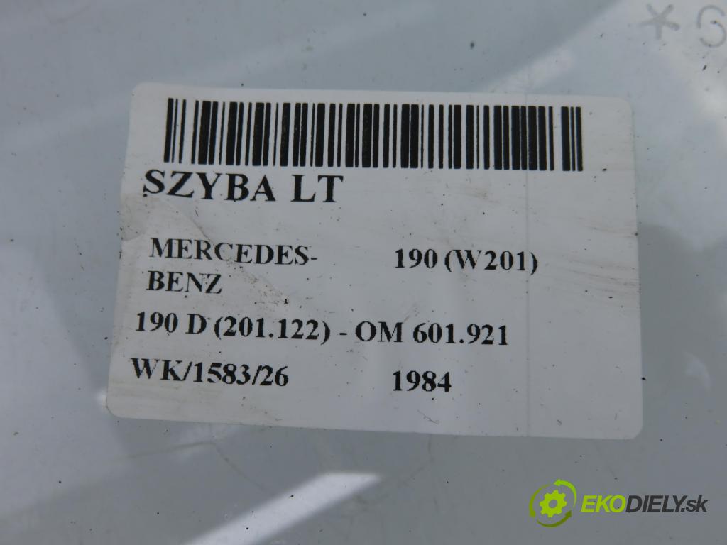 MERCEDES-BENZ 190 (W201) SEDAN 1984 54,00 190 D (201.122) - OM 601.921 2197,00 okno LT