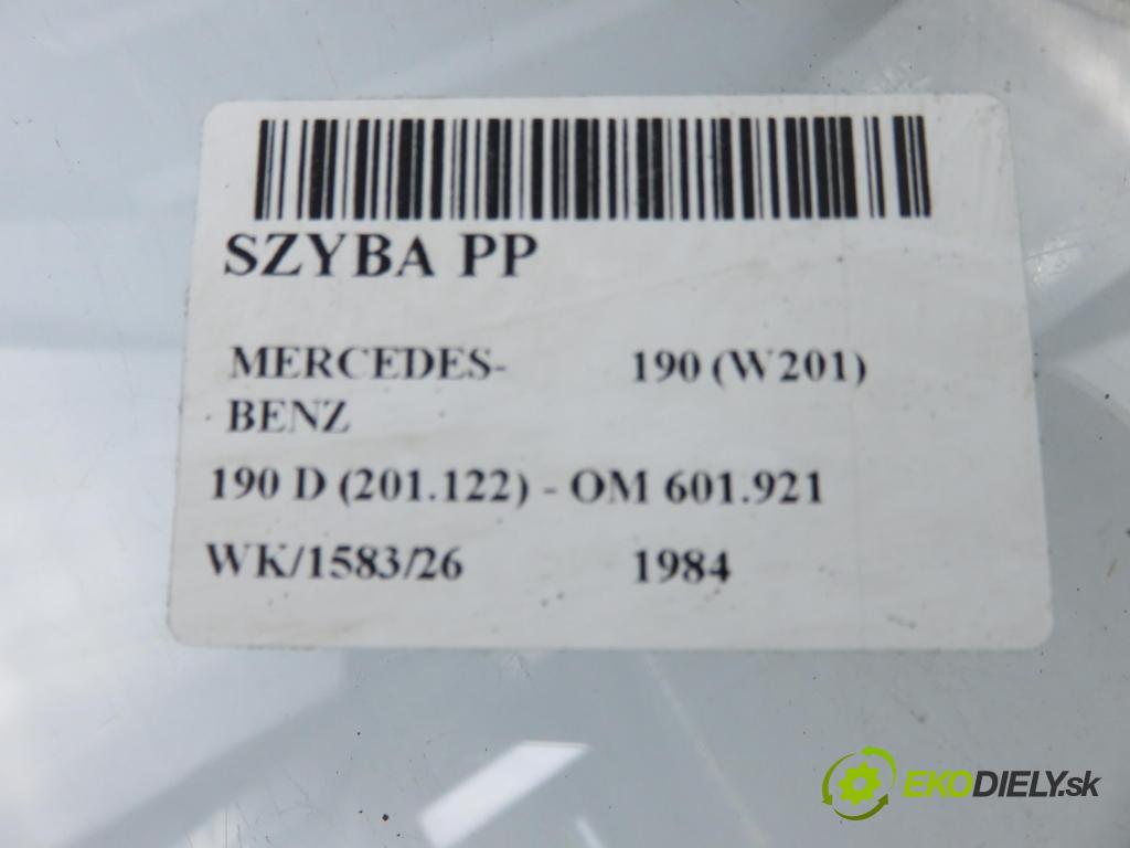 MERCEDES-BENZ 190 (W201) SEDAN 1984 54,00 190 D (201.122) - OM 601.921 2197,00 okno PP