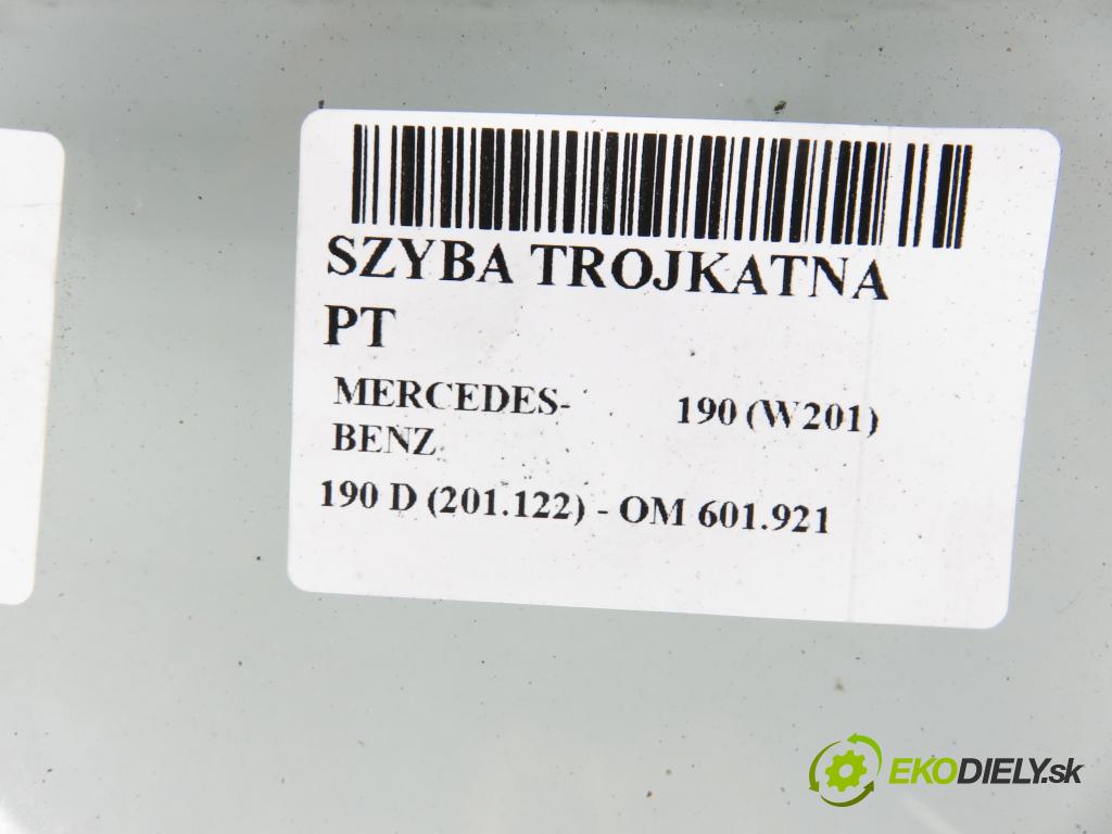 MERCEDES-BENZ 190 (W201) SEDAN 1984 54,00 190 D (201.122) - OM 601.921 2197,00 okno TROJÚHELNÍK PT