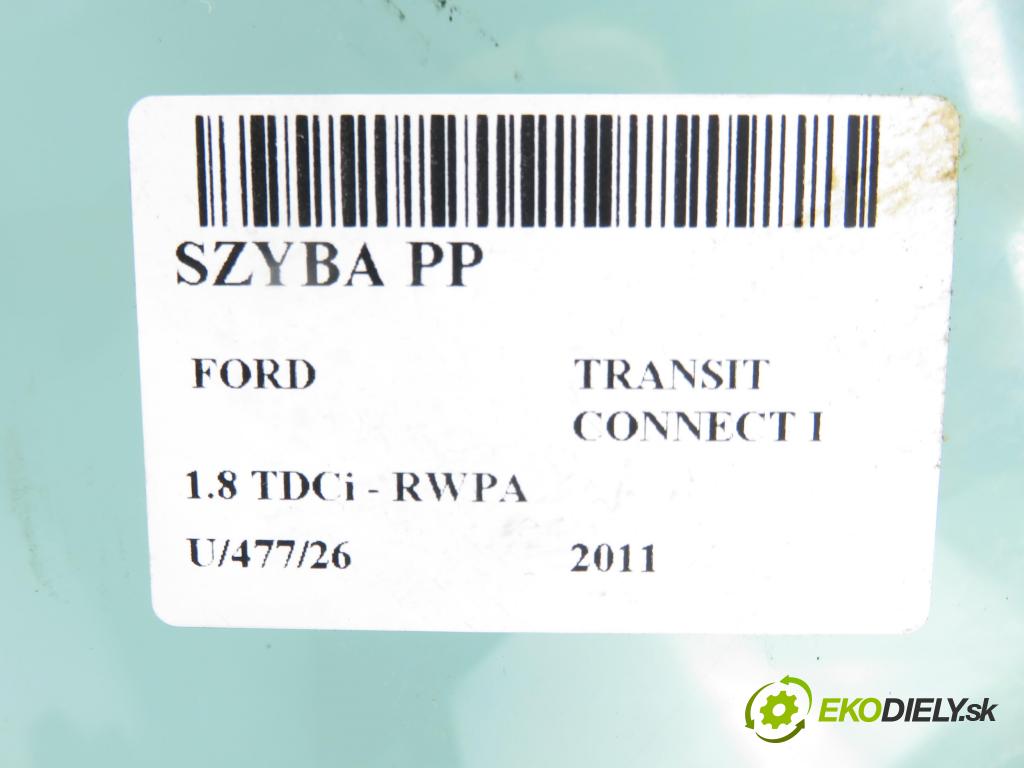 FORD TRANSIT CONNECT (P65_, P70_, P80_) KOMBIVAN 2011 81,00 1.8 TDCi - RWPA 1753,00 okno PP