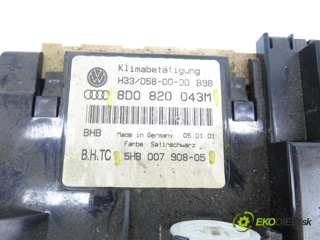 AUDI A4 Avant (8D5, B5) KOMBI 2001 85,00 1.9 TDI - AJM 1896,00 Panel topení KLIMATRONIK 8D0820043M ; 5HB00790805