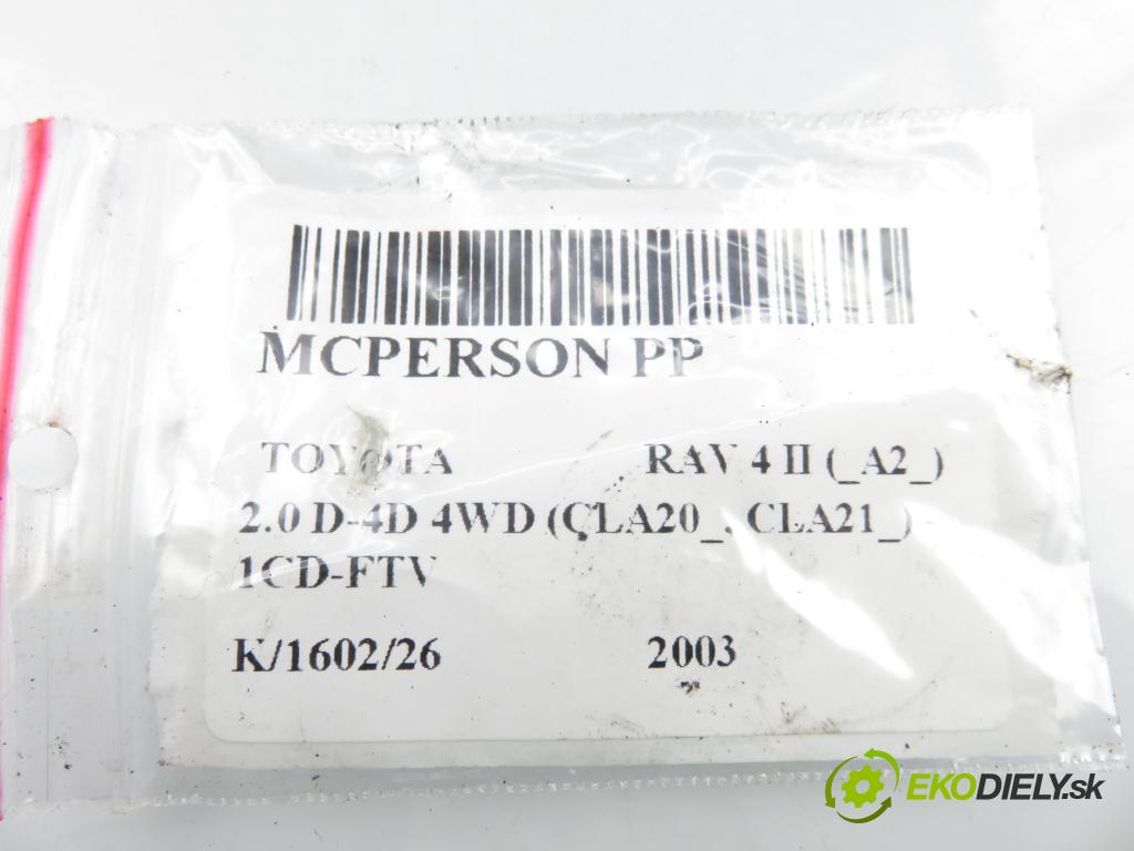 TOYOTA RAV 4 II (_A2_) SUV 2003 85,00 2.0 D-4D 4WD (CLA20_, CLA21_) - 1CD-FTV 1995,00 MCPERSON PP