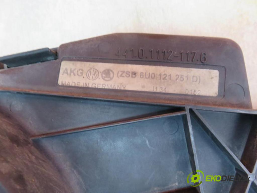 SKODA FELICIA 1.9 D AEF manual 5 - stupňová 47 kW 64 km  Ventilátor chladič vody 6U0121251D (Ventilátory)