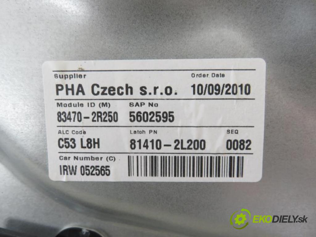 HYUNDAI i30 / i30CW 1.6 G4FC manual 5 - stupňová 93 kW 126 km  mechanismus oken 834702R250/0130822544