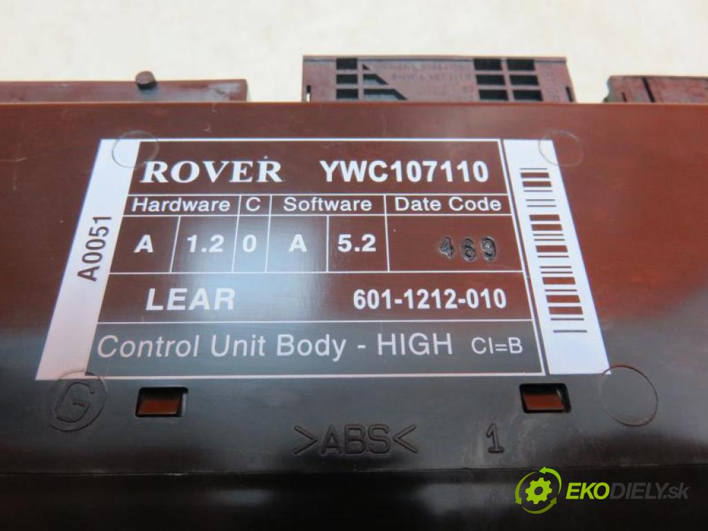 ROVER 75. 1.8 K 1.8 manual 5 - stupňová 88 kW 120 km  MODUL komfortu YWC107110 (Moduly komfortu)