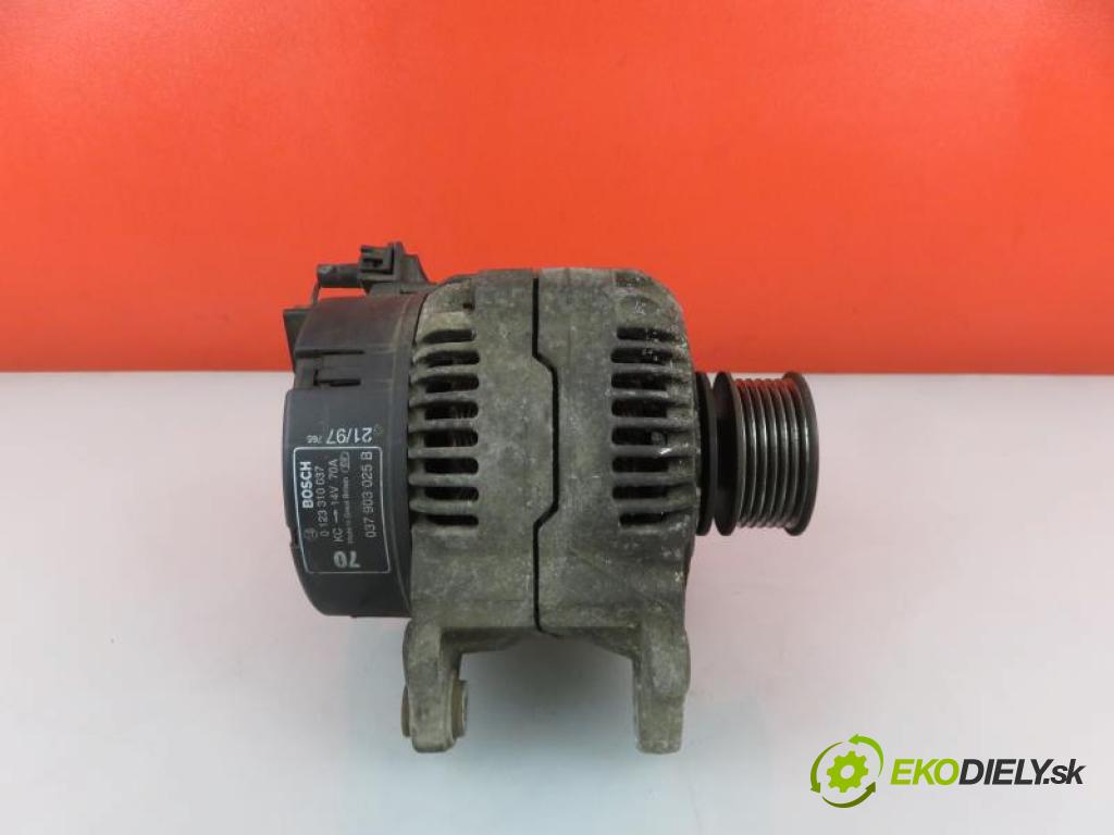 AUDI A3 (8L1) 1.6 AKL, APF, AEH manual 5 - stupňová 74 kW 101 km  Alternátor 0123310037/037903025B