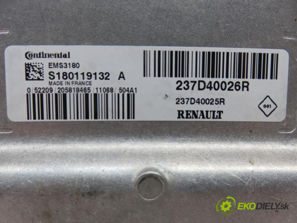 RENAULT FLUENCE (L30_) SEDAN 2012 0,00 Sterowniki silnika 0,00 Riadiaca jednotka Motor 237D40026R; 237D40025R; S180119132A