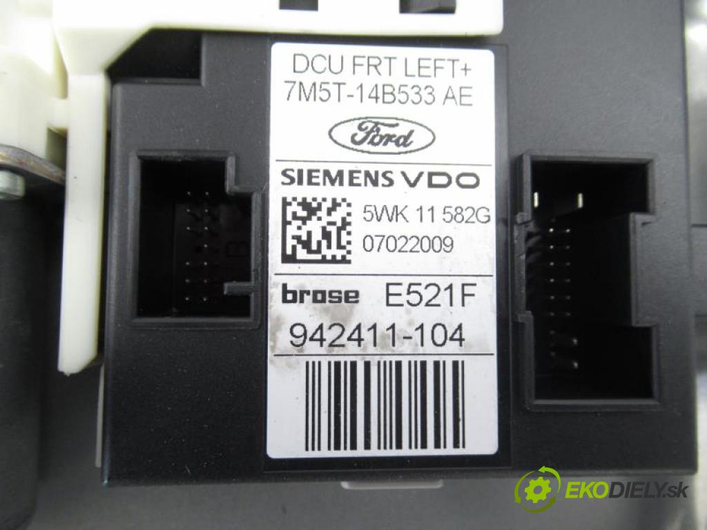 FORD FOCUS MK2 II 1.6 16V  HWDB, SHDA, HWDA manual 5 - stupňová 74 kW 100 km  Mechanizmus okien - 7M51A203A29BD/8M51A219A65AB/5WK11582G (Mechanizmy sťahovania okna)