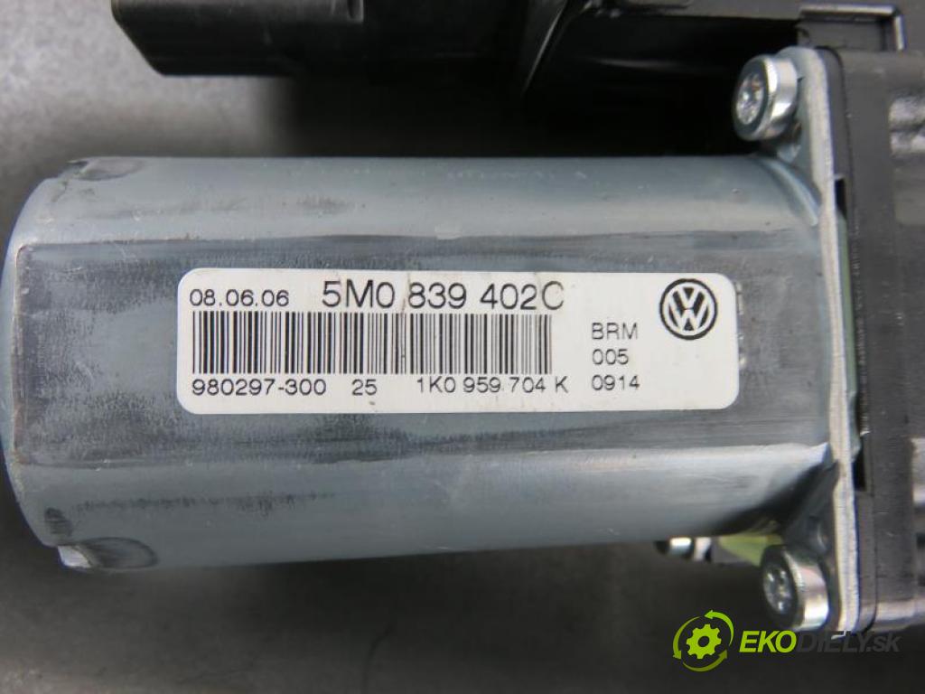 VW GOLF V PLUS 2.0 TDI BMM automatic 6 - stupňová 103 kW 140 km  mechanismus oken PTE 5M0839402C/1K0959704K