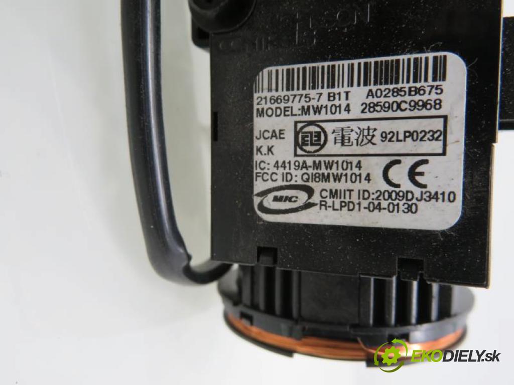 NISSAN JUKE 1.5 DCI K9K 636,K9K 896 manual 6 - stupňová 81 kW 110 km  spinačka A0285B675/28590C9968/92LP0232 (Spínacie skrinky a kľúče)