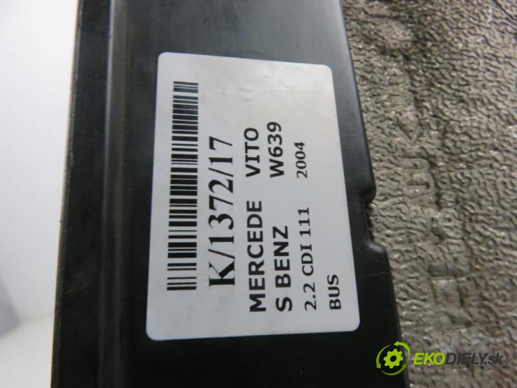 MERCEDES BENZ VITO W639 2.2 CDI 111 OM 646.982 manual 6 - stupňová 80 kW 109 km  kryt