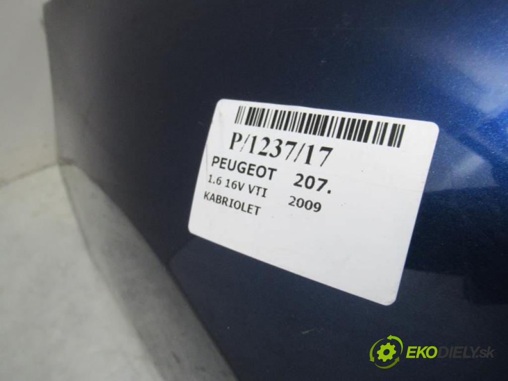 PEUGEOT 207. 1.6 16V VTI 5FS (EP6C), EP6,5FW manual 5 - stupňová 88 kW 120 km  Nárazník zadný  (Nárazníky)