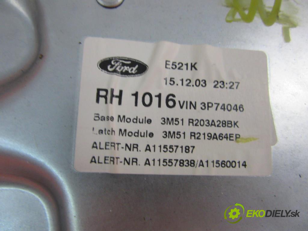 FORD C-MAX 1.6 TDCI G8DA, G8DD, G8DB   80 kW 109 km  mechanismus oken RH994757103