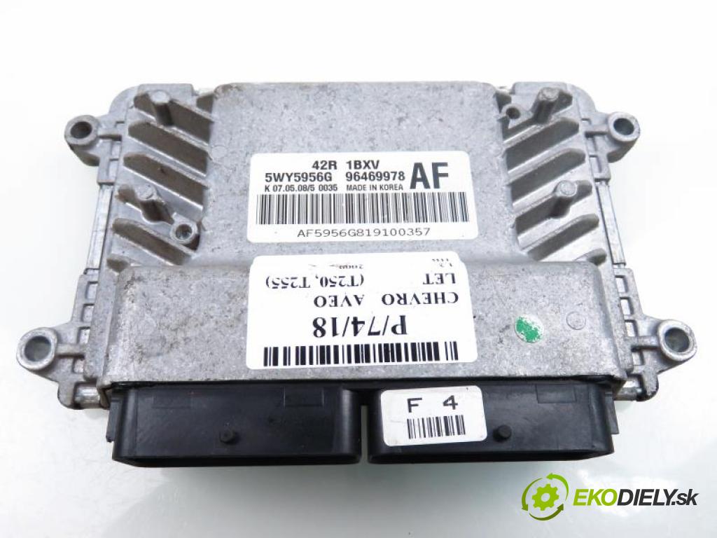 CHEVROLET AVEO (T250,T255) 1.2 S-TEC II 16V B12D1, LMU manual 5 stupňová 62 kW 84 km  řídící jednotka motora 5WY5956G/96469978AF