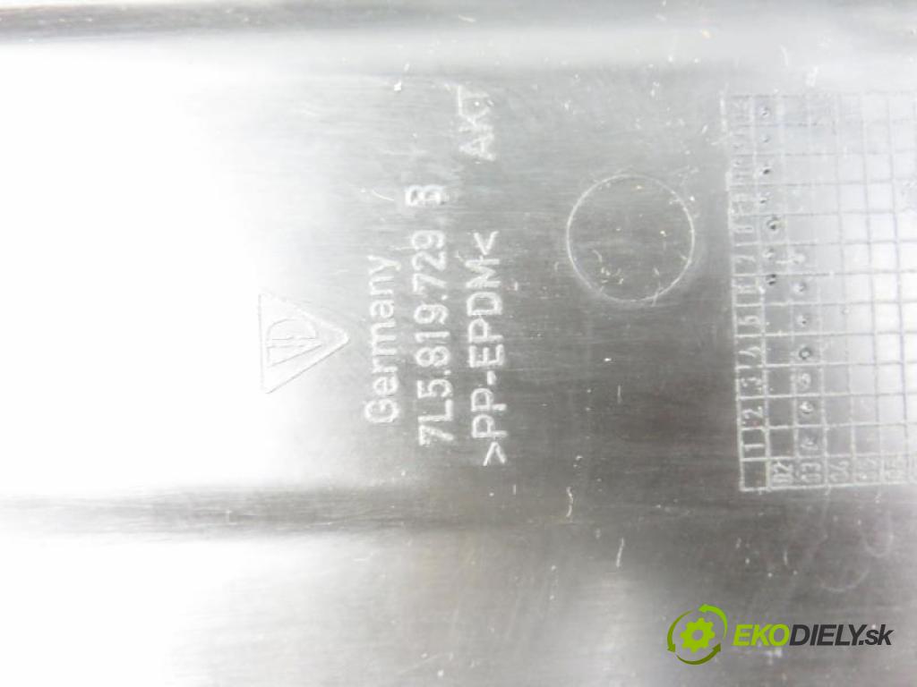 PORSCHE CAYENNE  (9PA) TURBO 4.5 M 48.50 automatic 6 stupňová 331 kW 450 km  torpédo plast pod čelní okno 7L5819729B (Torpéda)