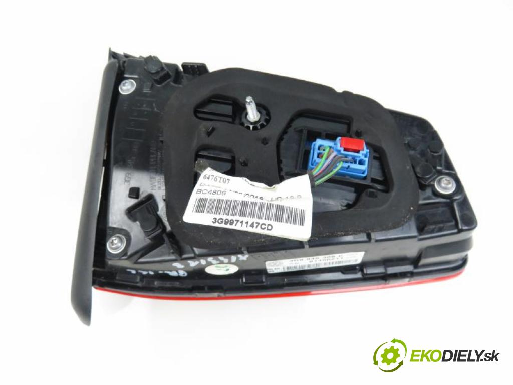 VW PASSAT B8 1.8 TSI CJSA, CJSC  manual 6 stupňová 132 kW 180 km  Svetlo pravé zadné kufor 3G9945308C (Svetlá zadné)