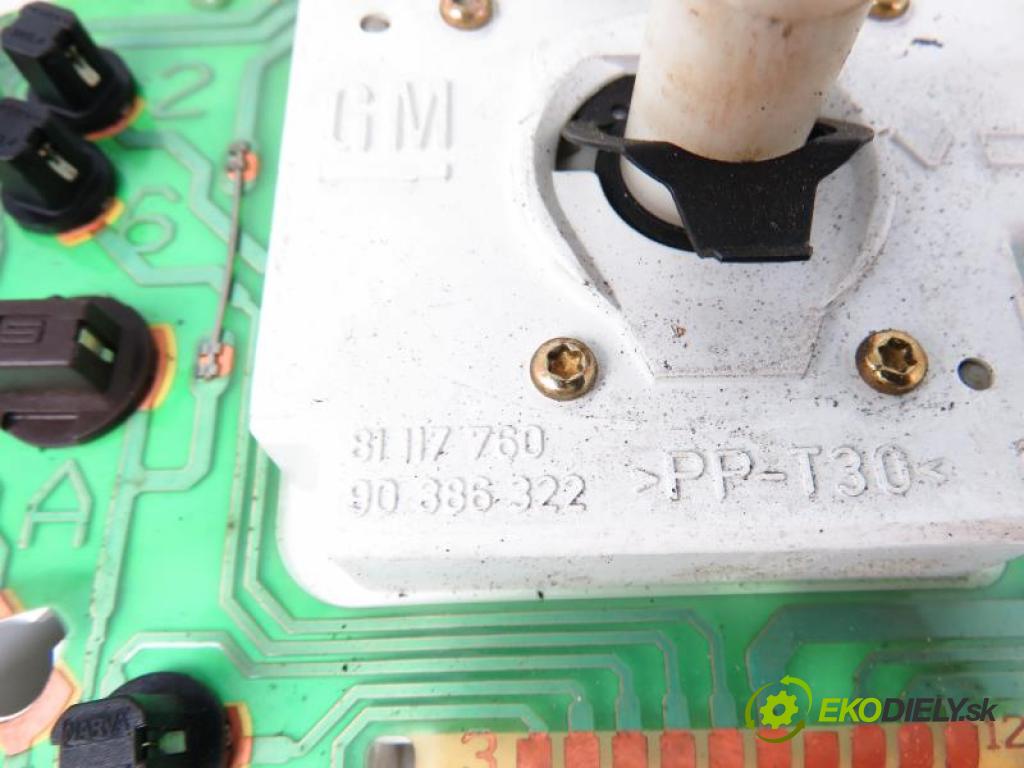 OPEL CORSA B HB 1996 1,20 Liczniki, zegary 1195,00 Prístrojovka na ODKAZ: 87001296;90386325