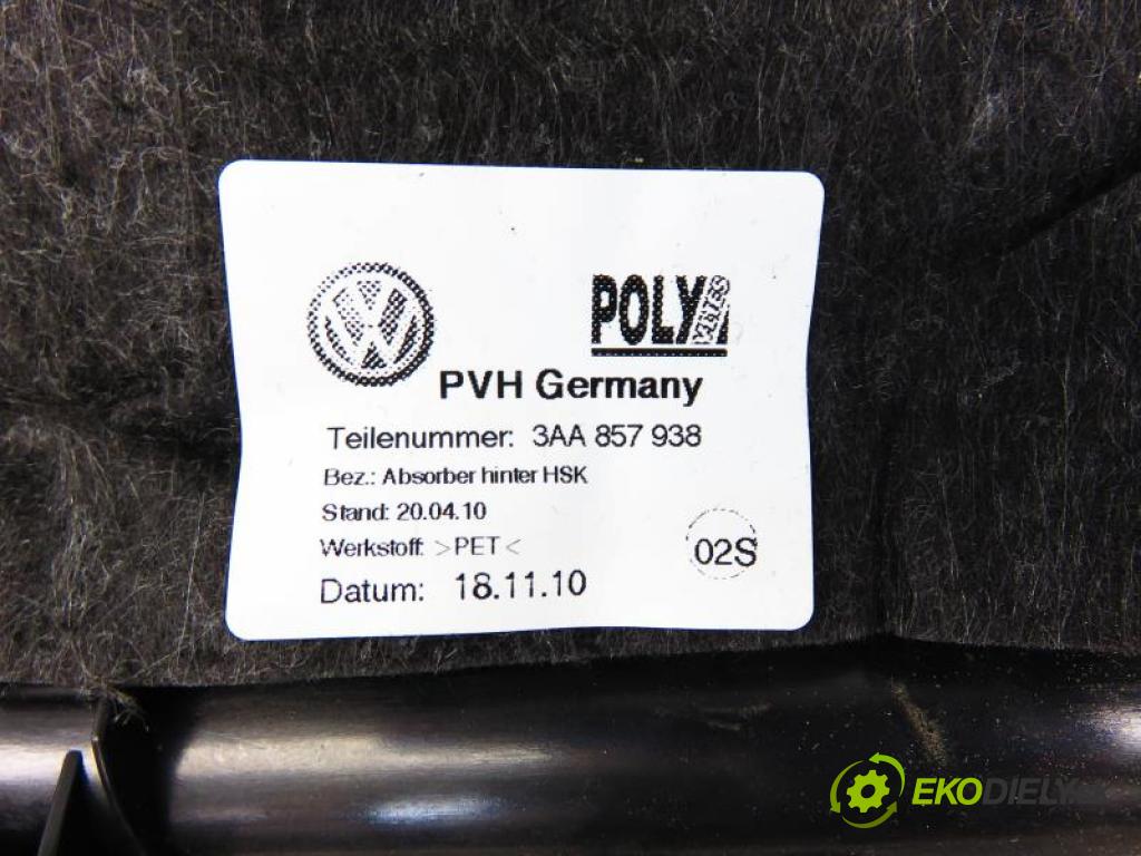 VW PASSAT B7 1.8 TSI CDAA automatic 7 stupňová 118 kW 160 km  přihrádka kastlík 3AA857938/3C1857097BC (Přihrádky, kastlíky)
