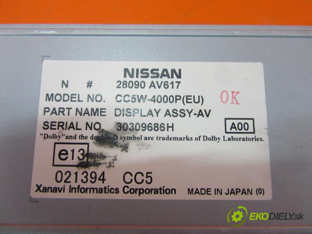 NISSAN PRIMERA P12 2 x konektor
