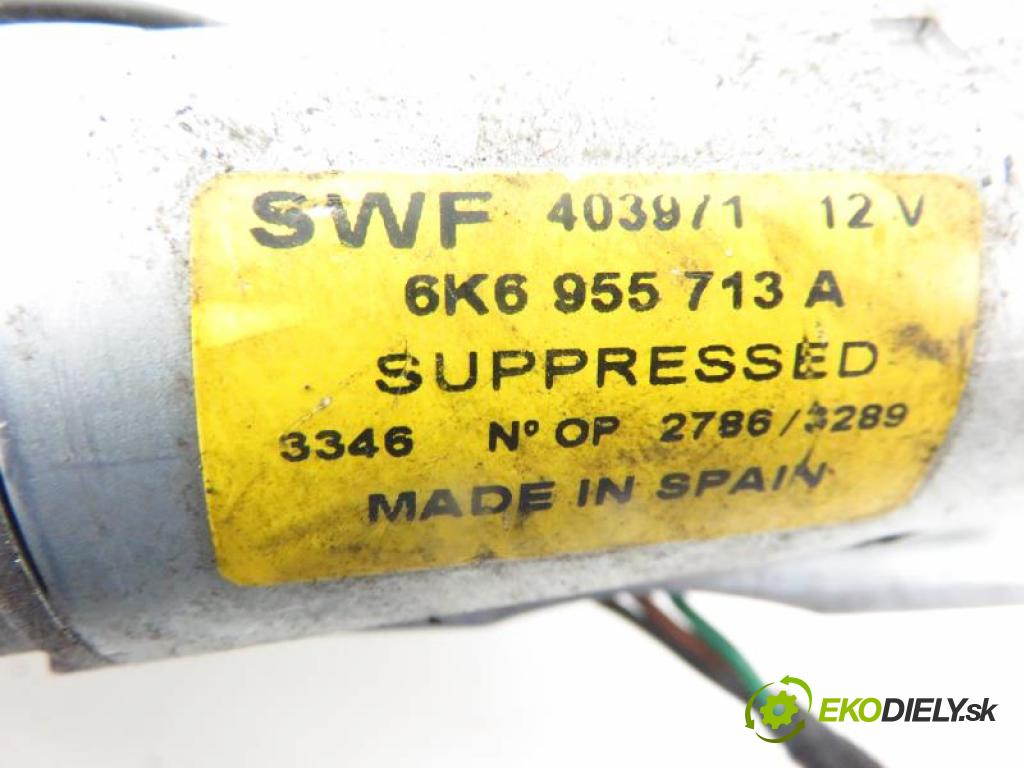SEAT IBIZA II (6K) 1.4 I ABD, AEX, AKV, APQ manual 5 stupňová 44 kW 60 km  Motorček stierače zad. 6K6955711A/6K6955713A/6K6955717 (Motorčeky stieračov predné)