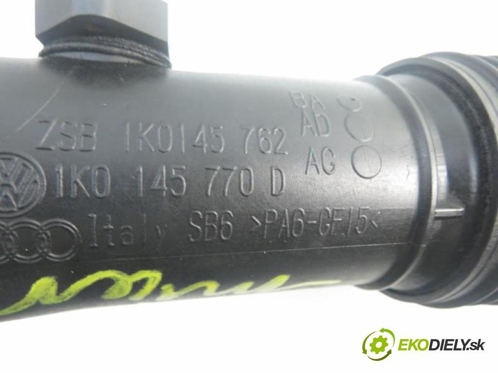 VW PASSAT B6 2.0 TDI 16V BKP, CBAB manual 6 - stupňová 103 kW 140 km  Rúra intercoolera turba 1K0145762BA/1K0145762AD/1K0145762AC (Hadice chlazení vzduchu)