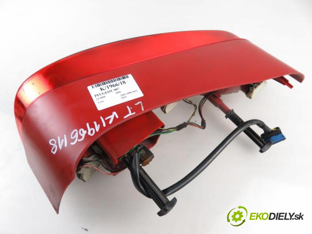 PEUGEOT 807 2.0 16V HDI 110  RHW (DW10ATED4) manual 5 stupňová 80 kW 109 km  Svetlo ľavé zadné  (Svetlá zadné)