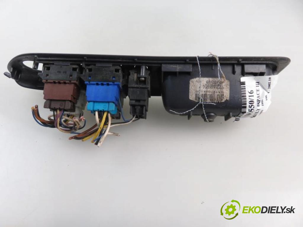 RENAULT ESPACE III 3.0 V6 (JE0D) Z7X 775 automatic 5 stupňová 123 kW 167 km  Panel ovládania okien 7701686914/03392084000 (Prepínače, spínače, tlačidlá a ovládače kúrenia)