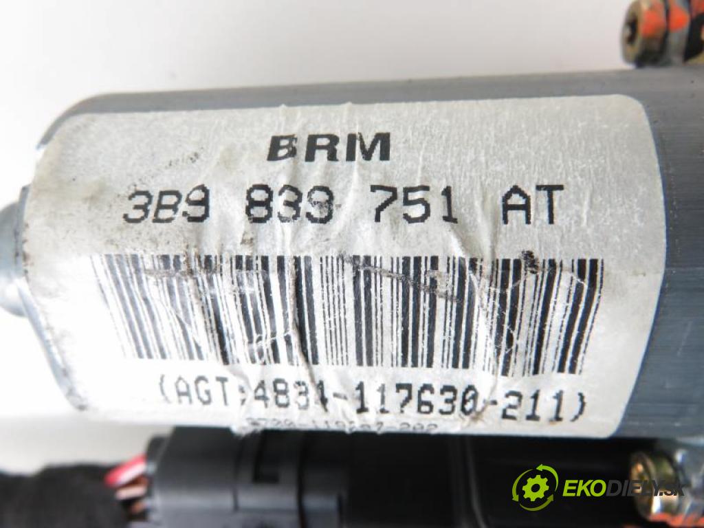 VW PASSAT B5 1.9 TDI AVG, AFN manual 5 stupňová 81 kW 110 km  Motorček sťahovania okien LT 3B9839751AT/101439202/05076610 (Ostatné)