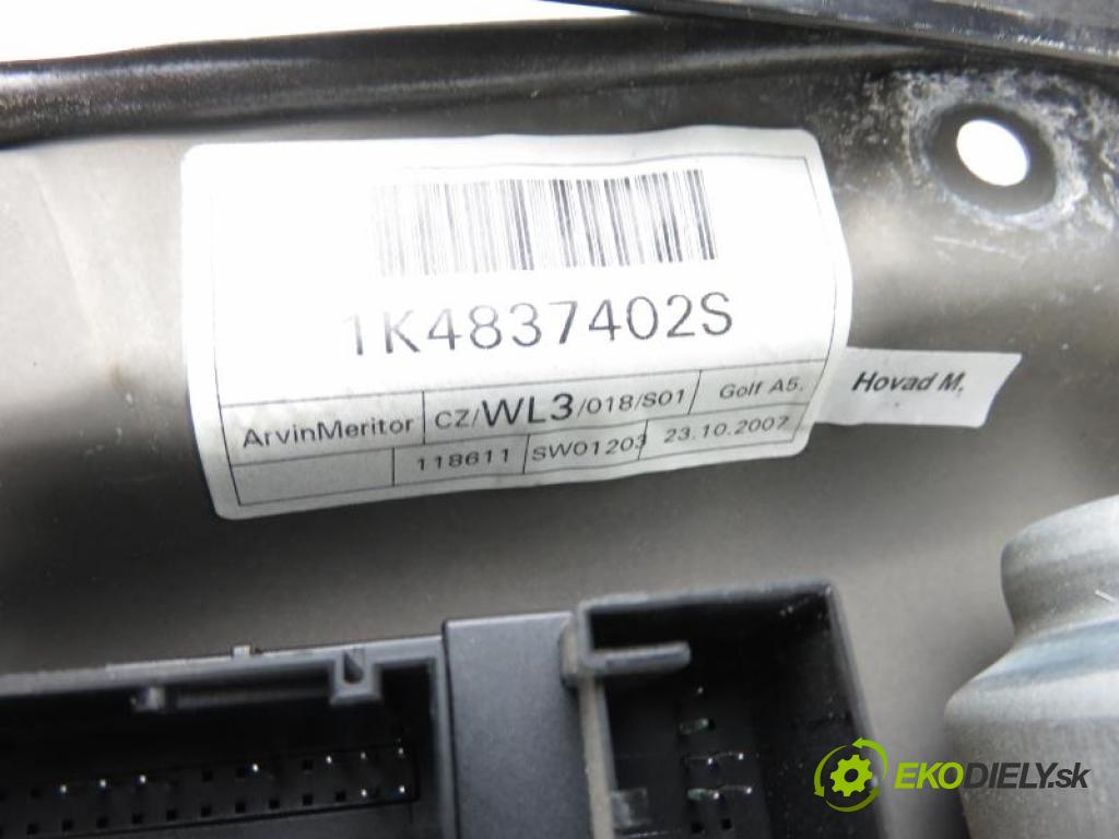 VW GOLF V 5 2.0 TDI BMM manual 6 stupňová 103 kW 140 km  mechanismus oken 1K0959702M/1K0959792J/994856107