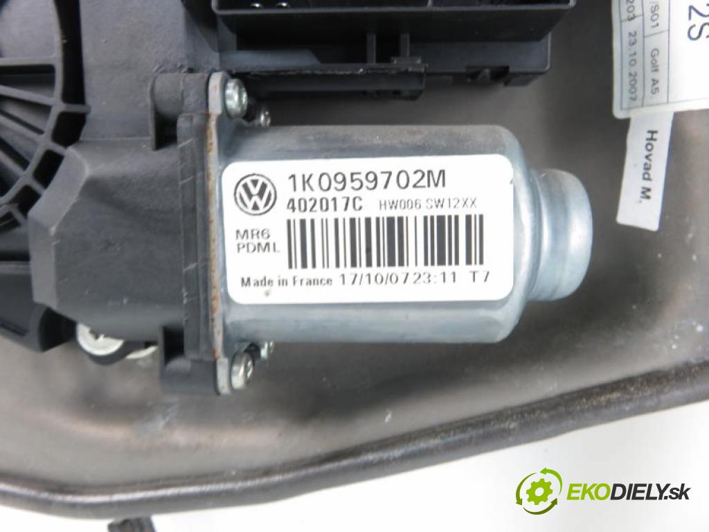 VW GOLF V 5 2.0 TDI BMM manual 6 stupňová 103 kW 140 km  mechanismus oken 1K0959702M/1K0959792J/994856107
