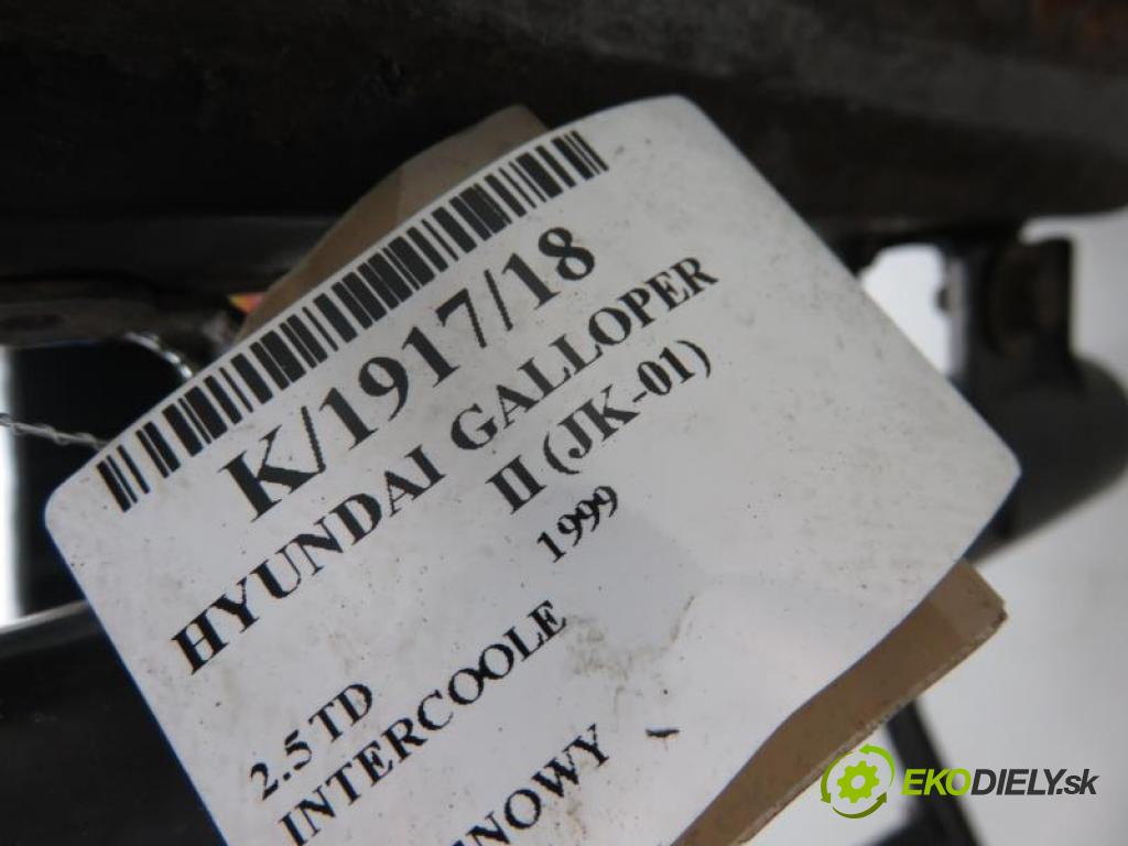 HYUNDAI GALLOPER II (JK-01) 2.5 TD INTERCOOLER D4BH manual 5 stupňová 4X4 73 kW 99 km  chladič intercooler HR140101 (Hadice chladenia vzduchu)