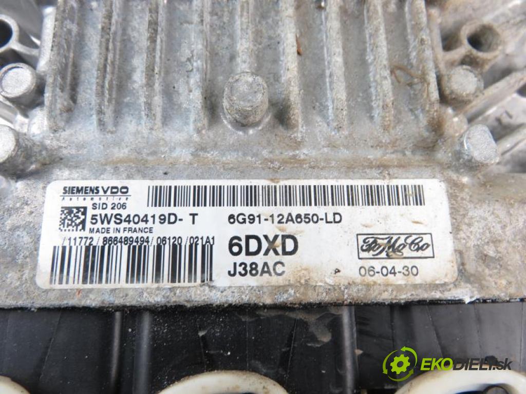FORD S-MAX I 1.8 TDCi QYWA manual 6 stupňová 92 kW 125 km řídící jednotka motora 5WS40419DT/6G9112A650LD/6DXD